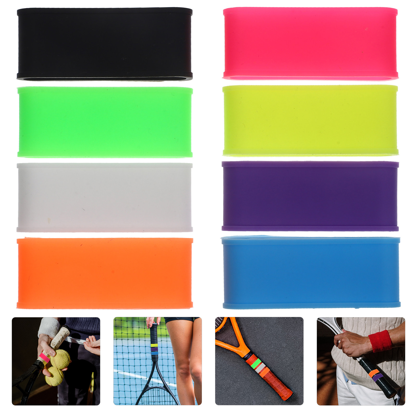8Pcs Silicone Racket Grip Ring - đánh giá và giá Fishing Rod Carbon Fiber