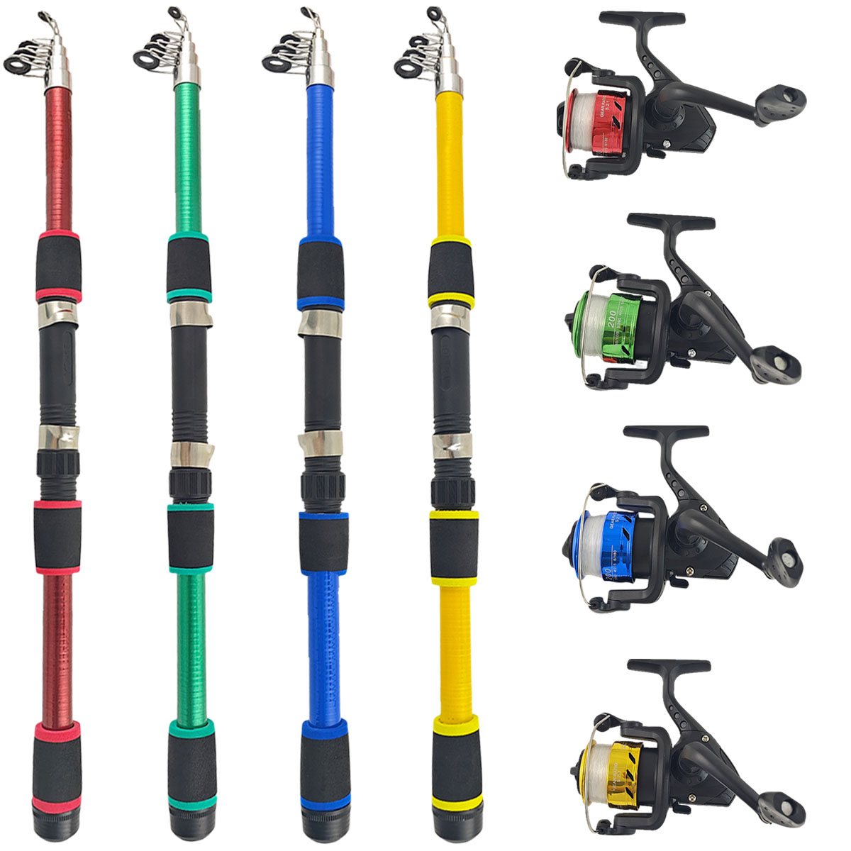 Mini Telescopic Sea Fishing Ro - đánh giá và giá Fishing Rod Spinning
