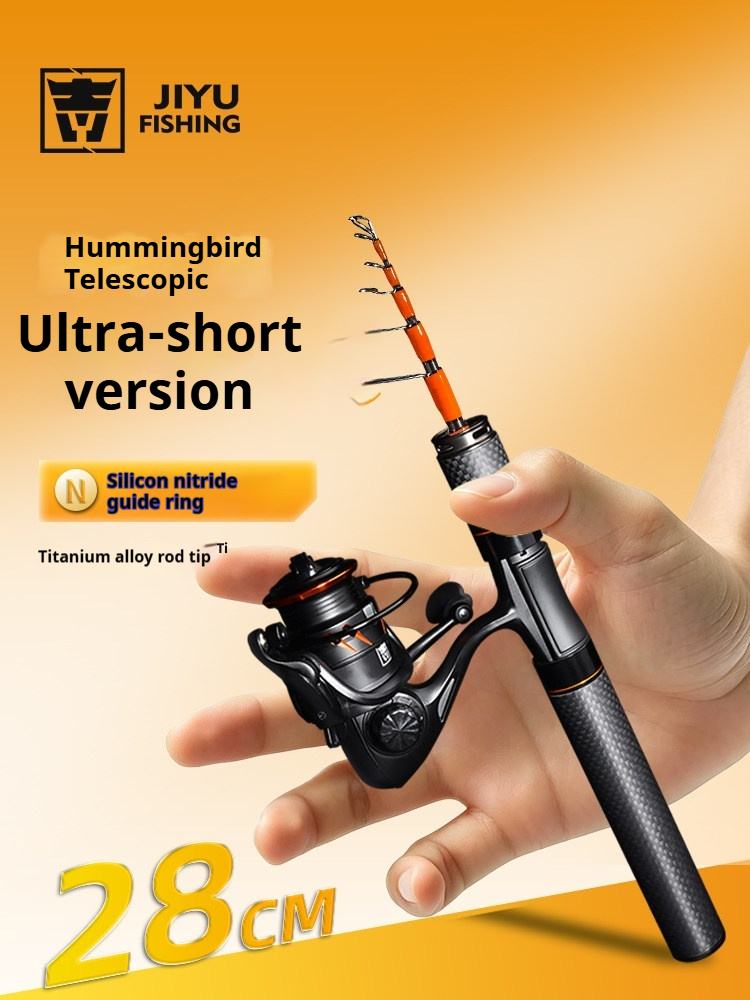 Ultrashort 28cm Telescopic Lur - đánh giá và giá Fishing Rod Spinning
