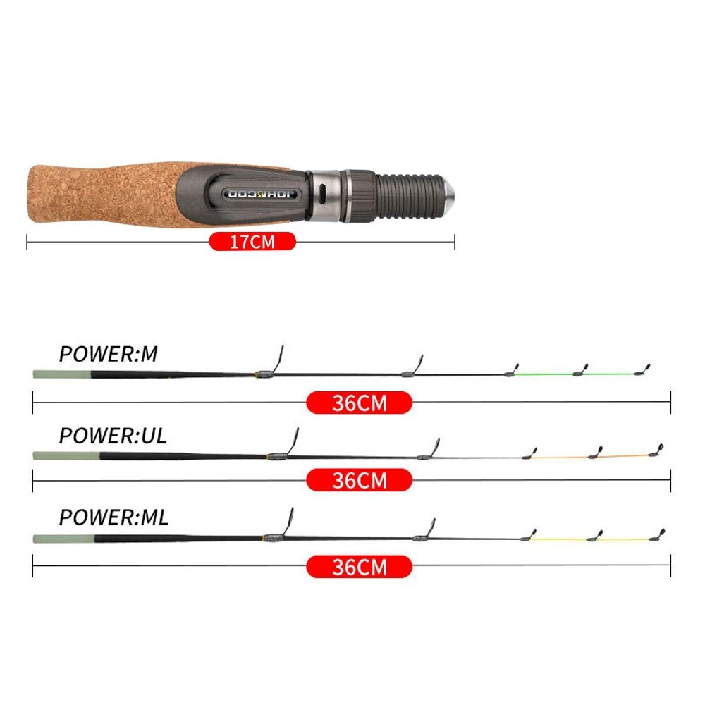 Ice Fishing Rod 50cm UL ML M M - đánh giá và giá Fishing Rod Ice