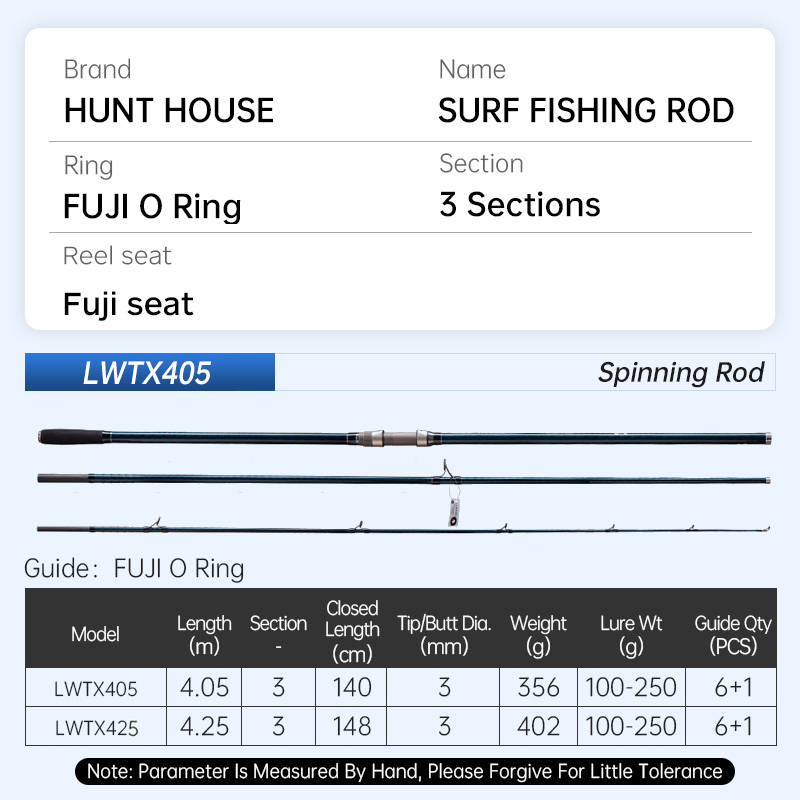 Hunthouse Surf Gazer Spinning  - đánh giá và giá Fishing Rod Surf