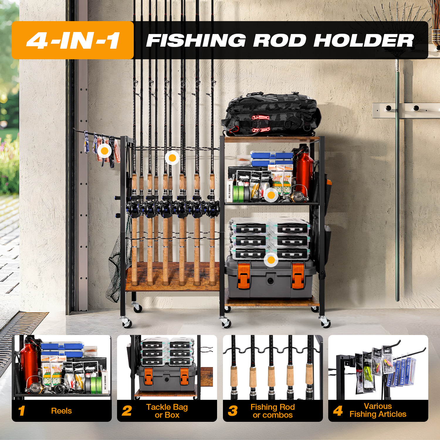 Fishing rod holder,Fishing Rod - đánh giá và giá Fishing Rod Rack